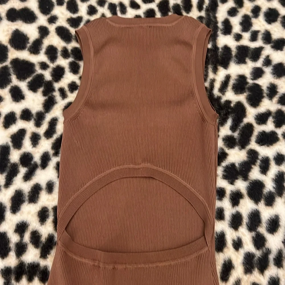 Rails Syd Rib Midi Sweater Dress Toffee Small - Picture 3 of 10